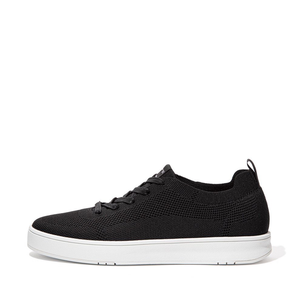 Fitflop Mens Sneakers Black - Rally X Airyknit - 95SYLPKDJ